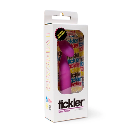 Tickler Vibes Cute Tickler Purple Intimate Device Soft Silicone 133mm