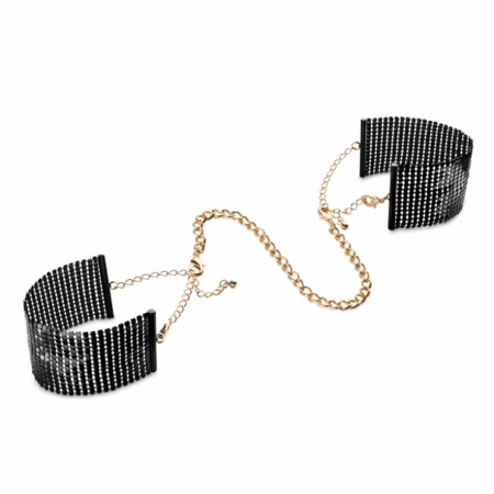 Bijoux Indiscrets Desir Metallique Black - Versatile Metal Chain Bracelet Cuffs