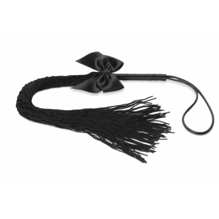 Bijoux Indiscrets Lilly Soft Fringe Whip - Elegant Faux Leather, Black