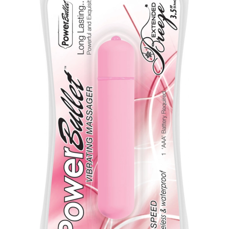 PowerBullet Extended Breeze Intimate Massager Pink 8.9cm Waterproof