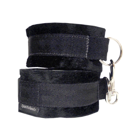 Sportsheets Soft Cuffs Black - Adjustable Padded Wrist Restraints