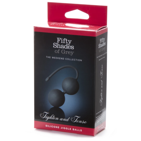 Fifty Shades of Grey Tighten and Tense Silicone Kegel Ball Set 70g Black