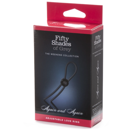 Fifty Shades of Grey Adjustable Silicone Performance Ring Black