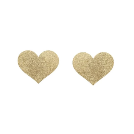 Bijoux Indiscrets Flash Heart Adhesive Body Jewelry Gold Reusable