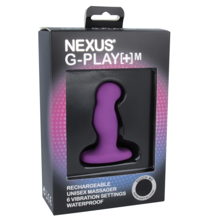 Nexus G-Play Plus Medium Intimate Massager Purple Rechargeable 7.3cm
