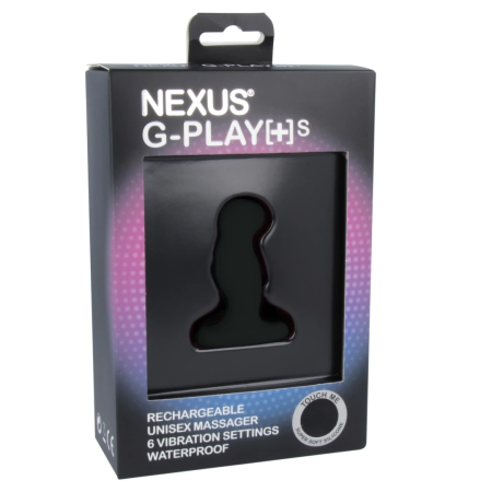 Nexus G-Play Plus Small Black - Compact Rechargeable Vibrating Device