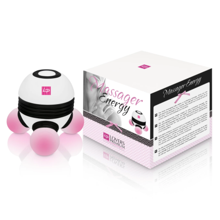 LoversPremium Energy Massager Compact Model with Luminous Balls 9x10cm