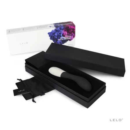 LELO Mona Wave Black - Rechargeable Silicone G-Spot Massager, Large Size
