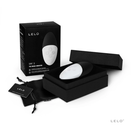 LELO SIRI 2 Black - Sound-Responsive Compact Massager, Waterproof