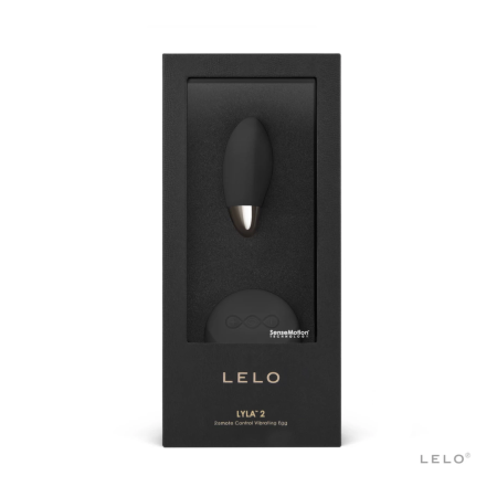 LELO Lyla 2 Black Remote-Controlled Intimate Massager, Waterproof, 80mm