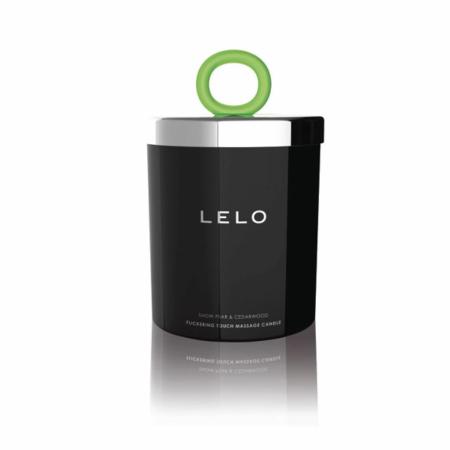LELO Massage Candle Snow Pear & Cedarwood 150g - Nourishing Soy Wax