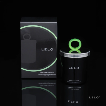 LELO Massage Candle Snow Pear & Cedarwood 150g - Nourishing Soy Wax