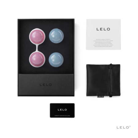 LELO Luna Beads Kegel Exercise System Pink & Blue Set 89mm