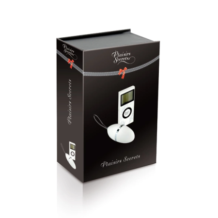 Plaisirs Secrets Vibrating Egg White - Wireless Remote, 10 Modes, Compact