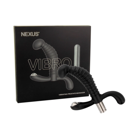 Nexus Vibro Prostate Massager Black - 5-Mode Microchip System, 11.5cm
