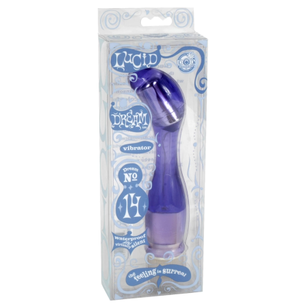 Doc Johnson Lucid Dream 14 Curved Waterproof Vibrator 22cm Purple