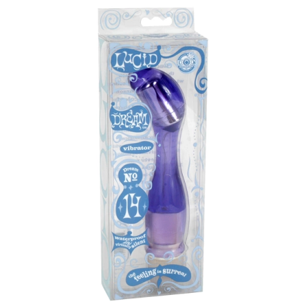 Doc Johnson Lucid Dream 14 Curved Waterproof Vibrator 22cm Purple