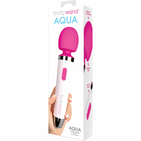Bodywand Aqua Pink - Waterproof Silicone Vibrating Massager 24.1 cm