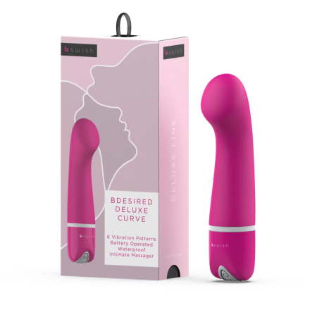 B Swish Bdesired Deluxe Curve Rose - Silicone Intimate Massager 15.2cm