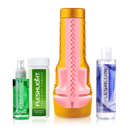 Fleshlight Stamina Training Unit STU Value Pack with Care Accessories