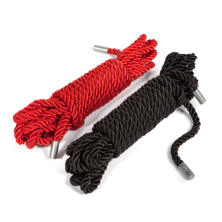 Fifty Shades of Grey Restrain Me Silky Bondage Rope Set 2x5m Black & Silver
