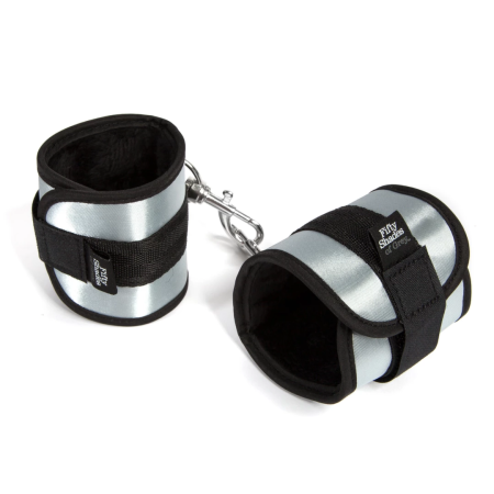Fifty Shades of Grey Totally His Soft Adjustable Cuffs Satin Black