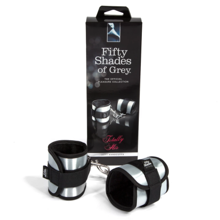 Fifty Shades of Grey Totally His Soft Adjustable Cuffs Satin Black