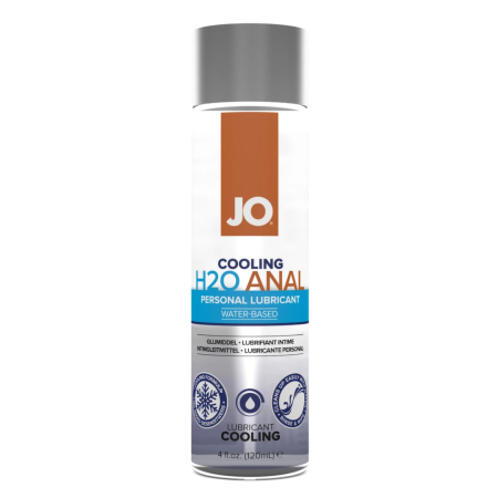 System JO H2O Anal Cooling Water-Based Gel 120ml - Long-Lasting Formula