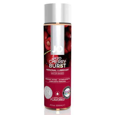 System JO H2O Cherry Burst 120ml Water-Based Lubricant Vegan Safe