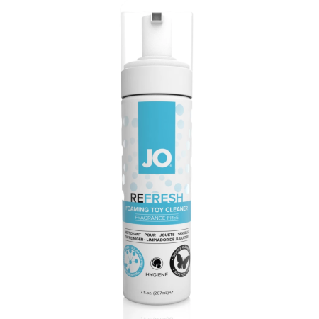 System JO Refresh Foaming Toy Cleaner 207ml - Gentle Antibacterial Formula