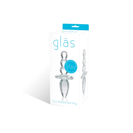 Glas Titus - Glass Intimate Plug, Transparent, 11.5 cm, Hypoallergenic