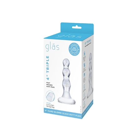 Glas Triple Play Glass Pleasure Model Spiral Design 10cm