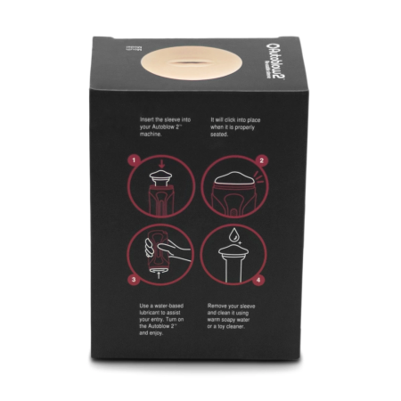 Autoblow 2 Plus XT Replacement Sleeve B Mouth Design, Skin-Like Material