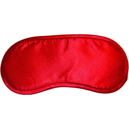 Sportsheets S&M Satin Blindfold Red - Soft Padded Eye Mask