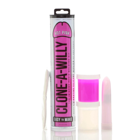 Clone-A-Willy Hot Pink Molding Kit with Vibrating Function