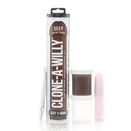 Clone-A-Willy Vibrating Molding Kit Deep Skin Tone - Custom Replica System