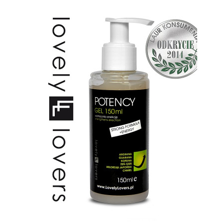 Lovely Lovers Potency Gel 150ml - Strong Formula with Guarana & Ginseng