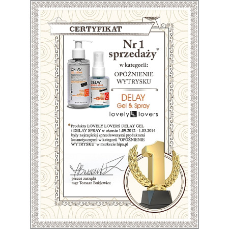 Lovely Lovers Delay Gel 150ml - Intimate Prolonging Formula with Guarana & Mint