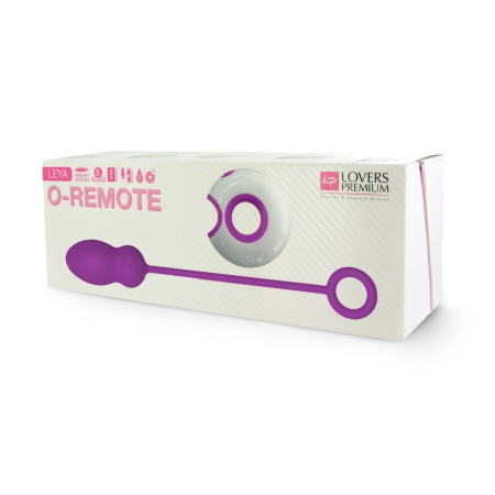 LoversPremium Leya Remote-Controlled Silicone Egg, Purple, USB, Waterproof