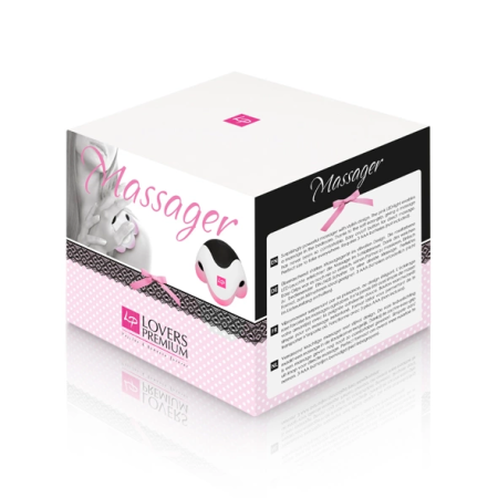 LoversPremium Massager 9x8.5cm with Pink LED & Ergonomic Handle