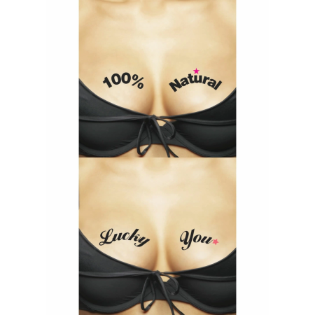 Ta-Ta-Toos 100% Natural Temporary Body Tattoos Duo Set, Waterproof