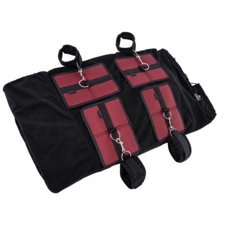 Sportsheets King Size Bondage Bed Restraint System Set, Black, XL