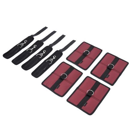 Sportsheets King Size Bondage Bed Restraint System Set, Black, XL