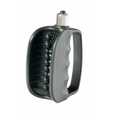 Rocks-Off Hand Solo 7-Speed Silicone Open Sleeve, Black