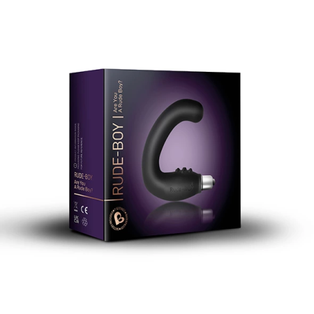 Rocks-Off Rude-Boy 7-Speed Black - Ergonomic Intimate Massager, Medium