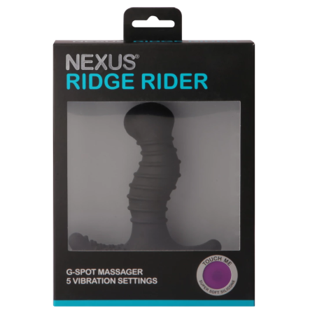 Nexus Ridge Rider Plus Black Silicone Dual-Zone Massager 10cm