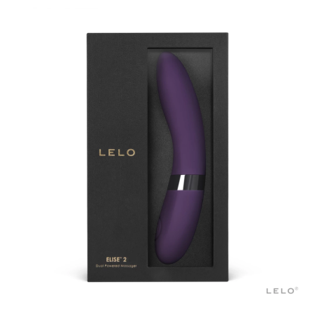 LELO Elise 2 Plum - Dual Motor Silicone Massager, Waterproof, 8 Modes