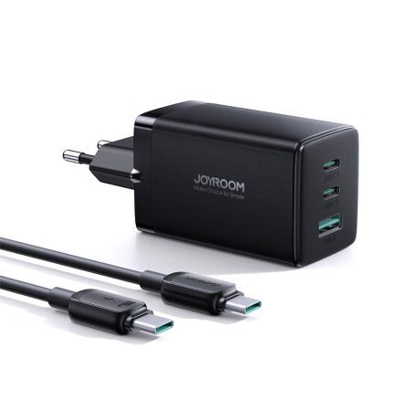 Joyroom 65W GaN Greitas Įkroviklis su 2x USB-C ir USB-A