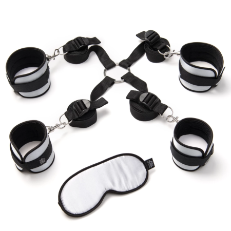 Fifty Shades of Grey Hard Limits Restraint Kit with Blindfold, Adjustable System