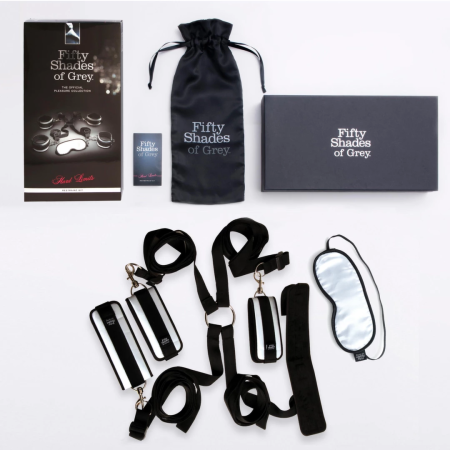 Fifty Shades of Grey Hard Limits Restraint Kit with Blindfold, Adjustable System